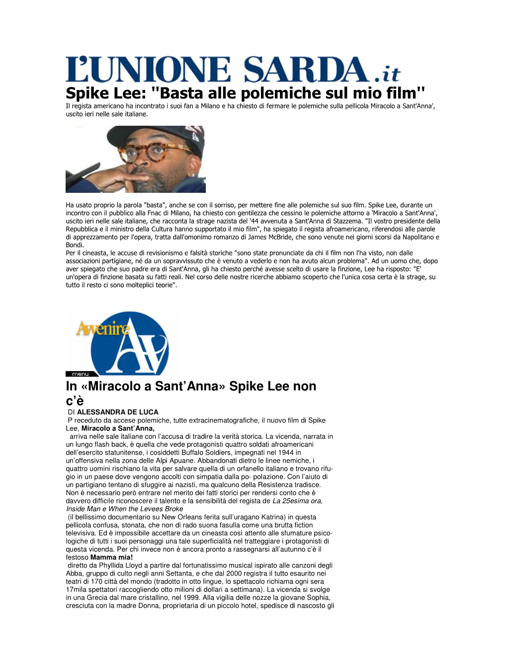 Spike Lee: ''Basta Alle Polemiche Sul Mio Film''