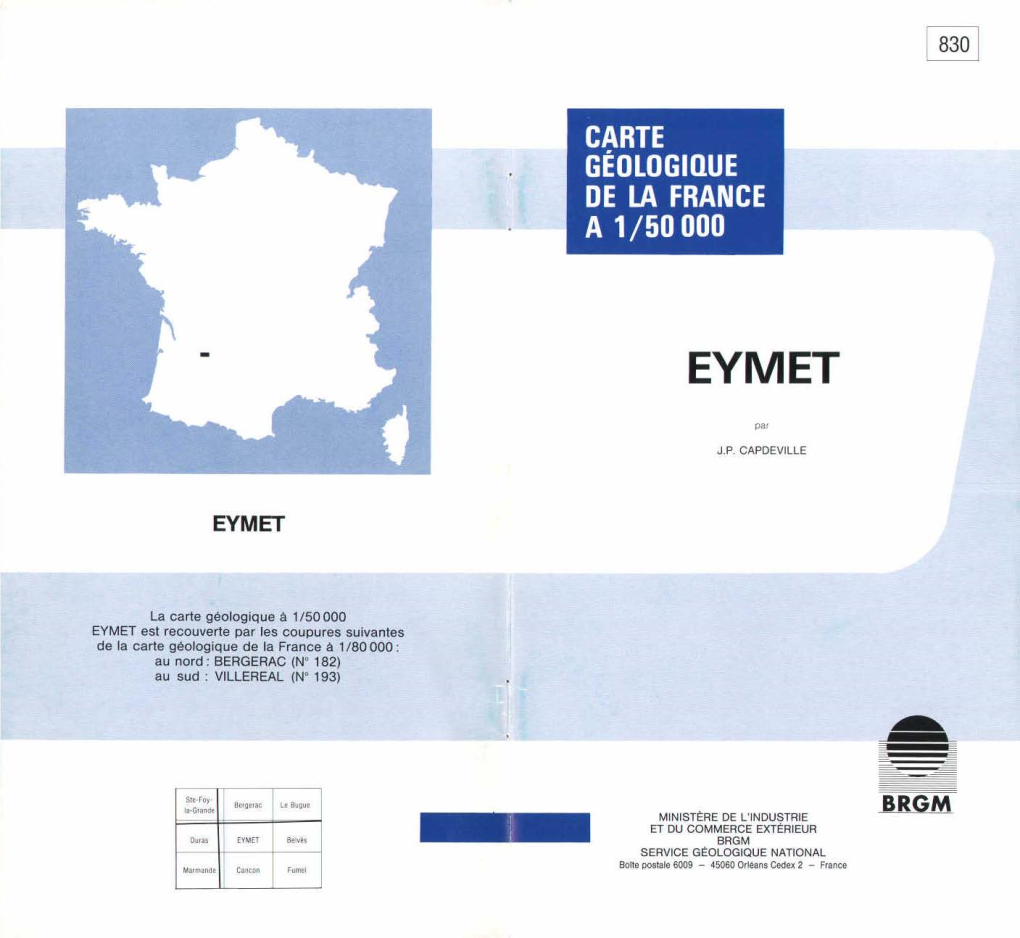 Carte Géologique De La France a 1/50000