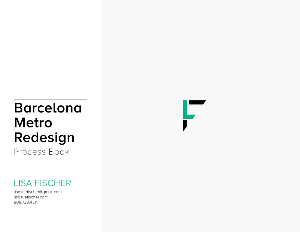 Barcelona Metro Redesign Process Book