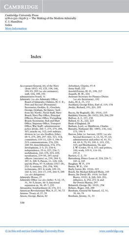 Cambridge University Press 978-0-521-76518-3 — the Making of the Modern Admiralty C