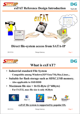 SATA-IP Exfat Reference Design Introduction