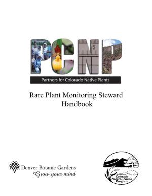 Rare Plant Survey Tips