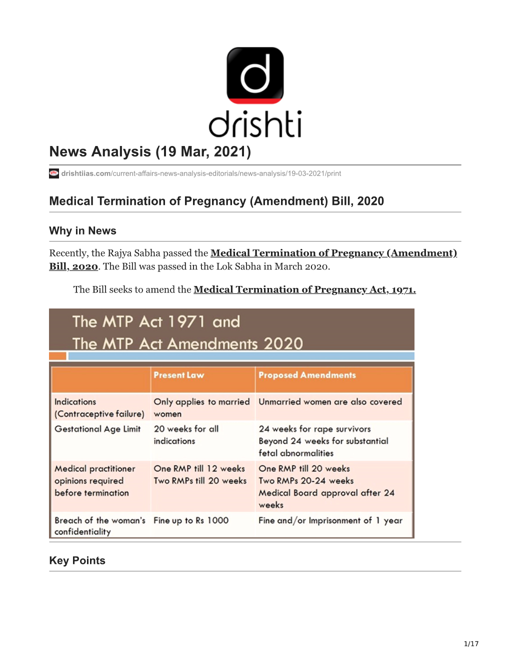 News Analysis (19 Mar, 2021)