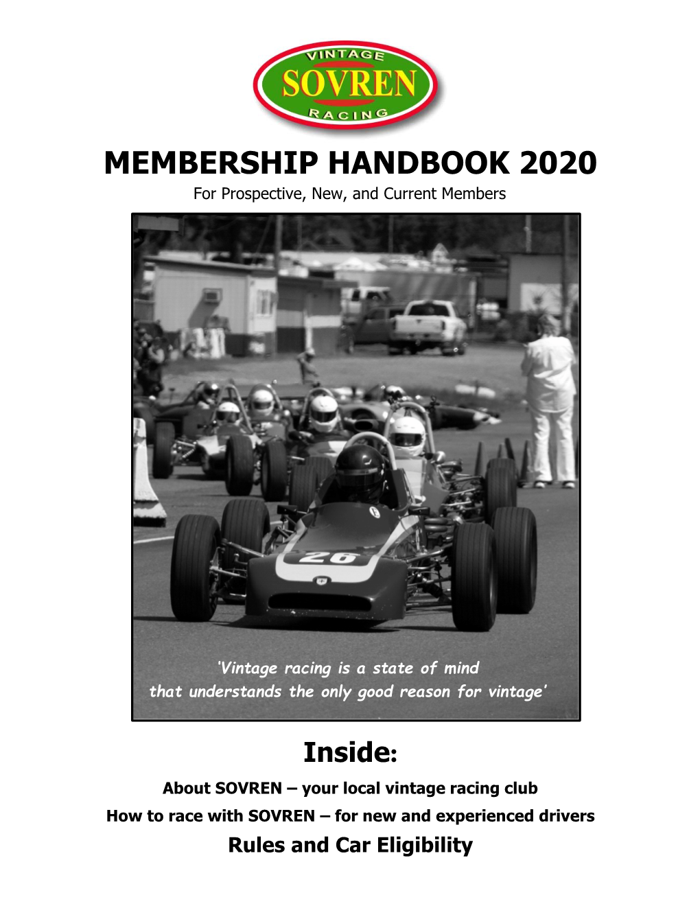 MEMBERSHIP HANDBOOK 2020 for Prospective, New, and Current Members