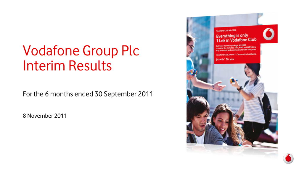 Vodafone Group Plc Interim Management Statement