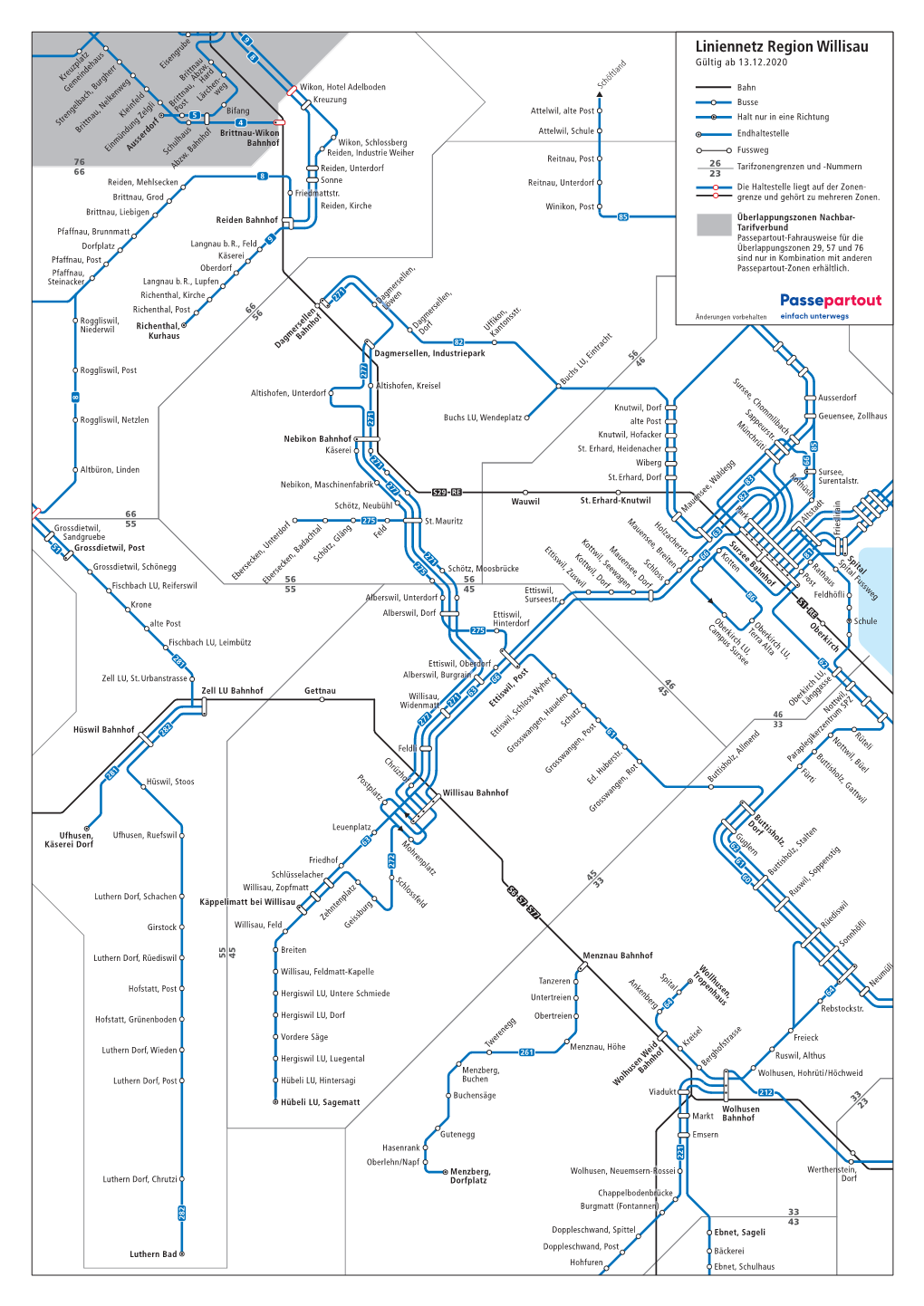 Liniennetz Region Willisau 8 Eisengrube Gültig Ab 13.12.2020