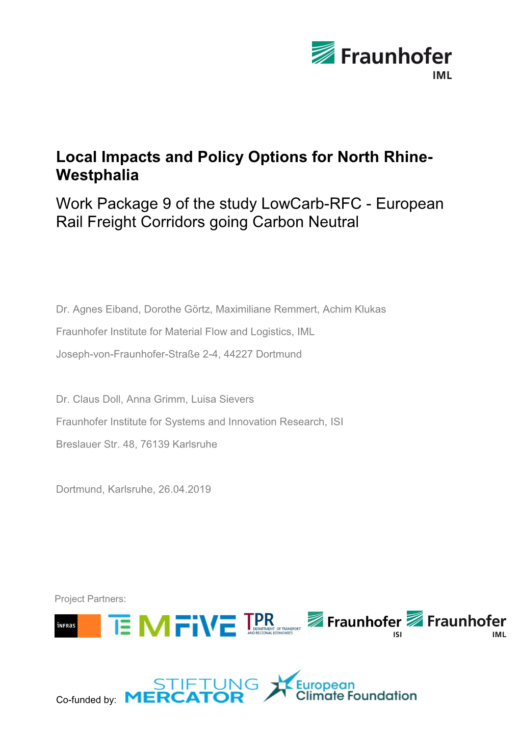 Local Impacts and Policy Options for North Rhine-Westphalia