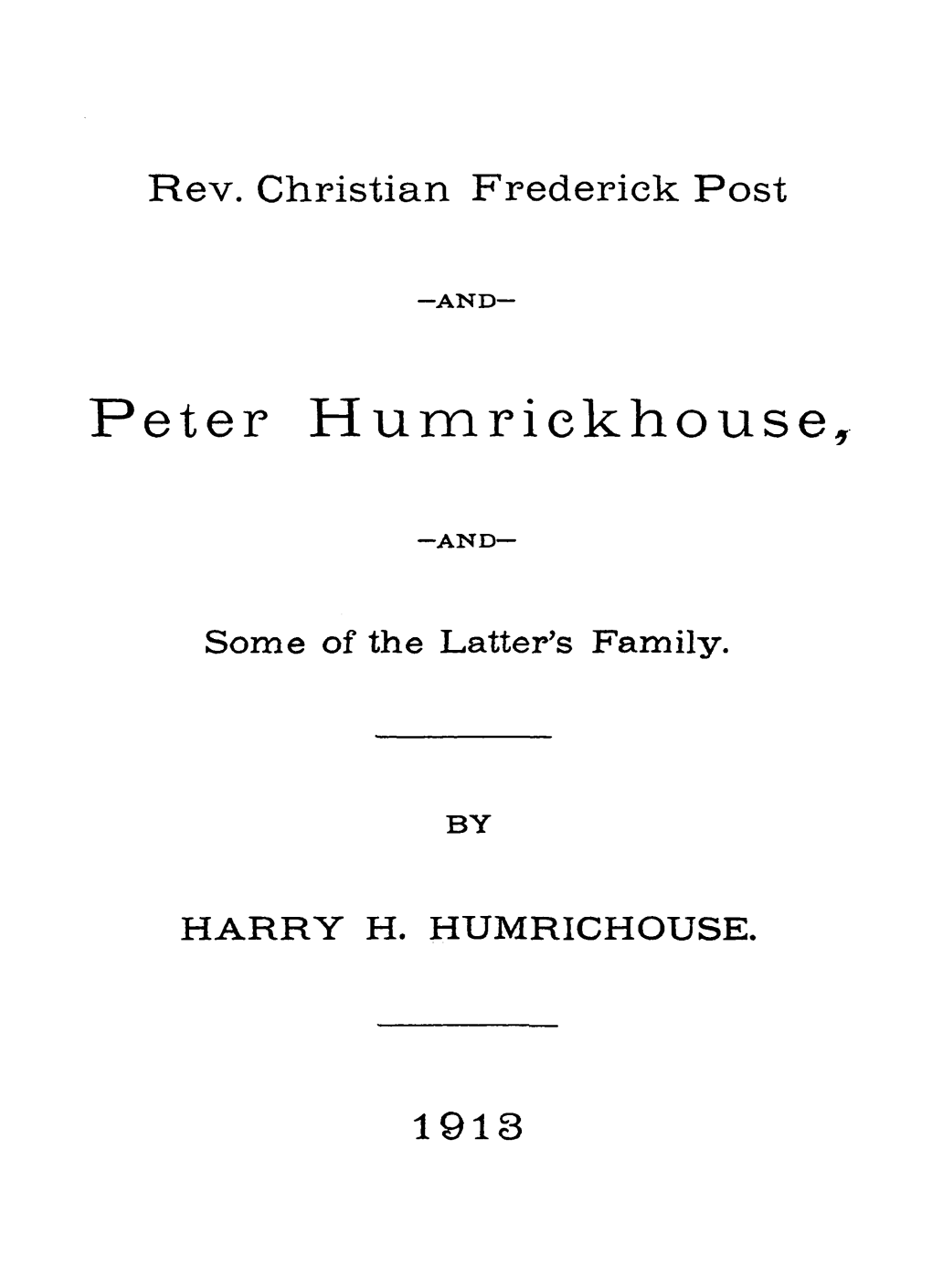 Peter Humrickhouse