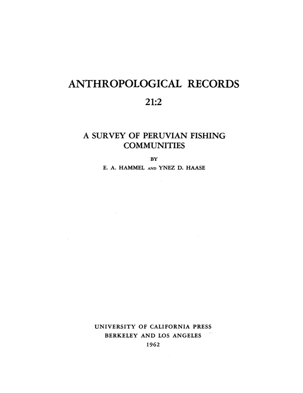 Anthropological Records 21:2