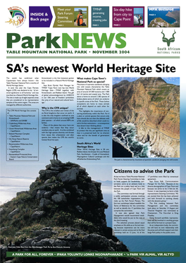 SA's Newest World Heritage Site