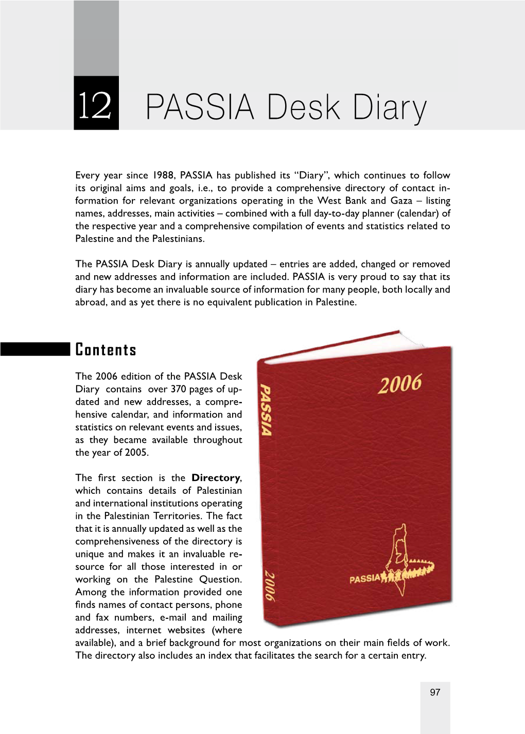 PASSIA Desk Diary