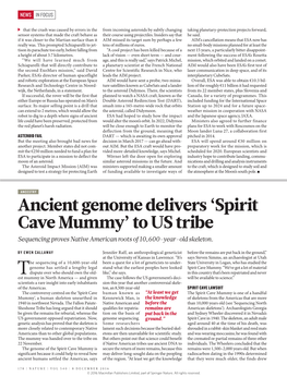 Ancient Genome Delivers 'Spirit Cave Mummy' to US Tribe