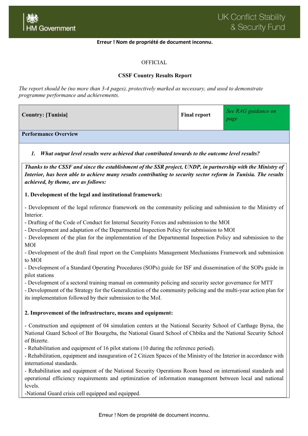 Nom De Propriété De Document Inconnu. OFFICIAL CSSF Country