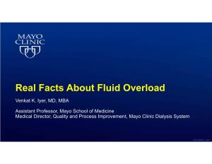Real Facts About Fluid Overload
