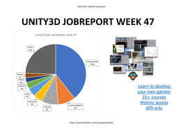 Unity3d Jobreport Week 47