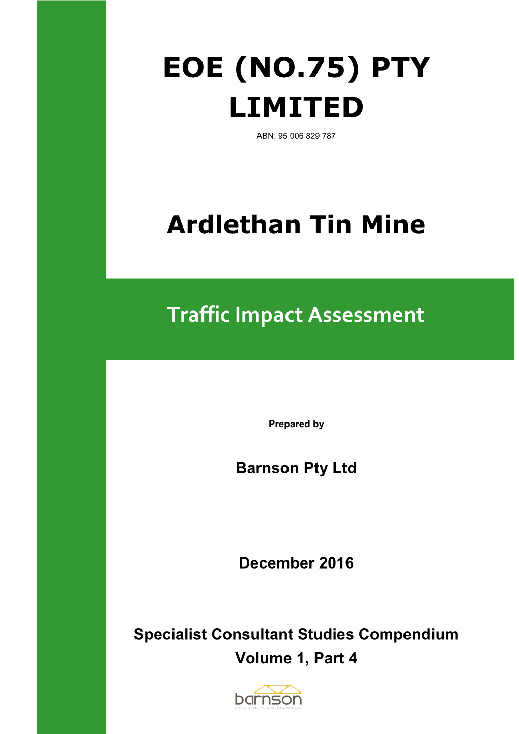 Traffic Impact Assessment