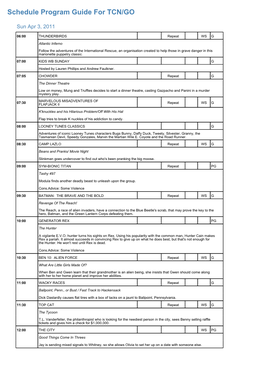 Program Guide Report