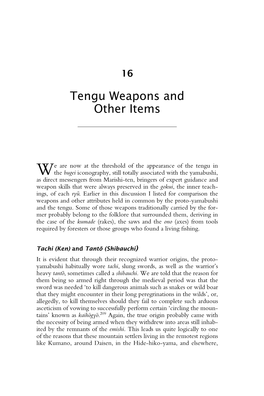 Tengu Weapons and Other Items