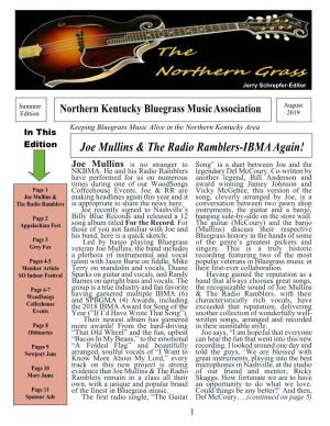 Joe Mullins & the Radio Ramblers-IBMA Again! Joe Mullins Is No Stranger to Song” Is a Duet Between Joe and the NKBMA