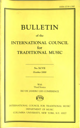 BULLETIN Clo Dansk Selskab for Traditionel Musik Og Dans Kaersangervej 23, DK-2400 Copenhagen NV ESTONIA - President: Or