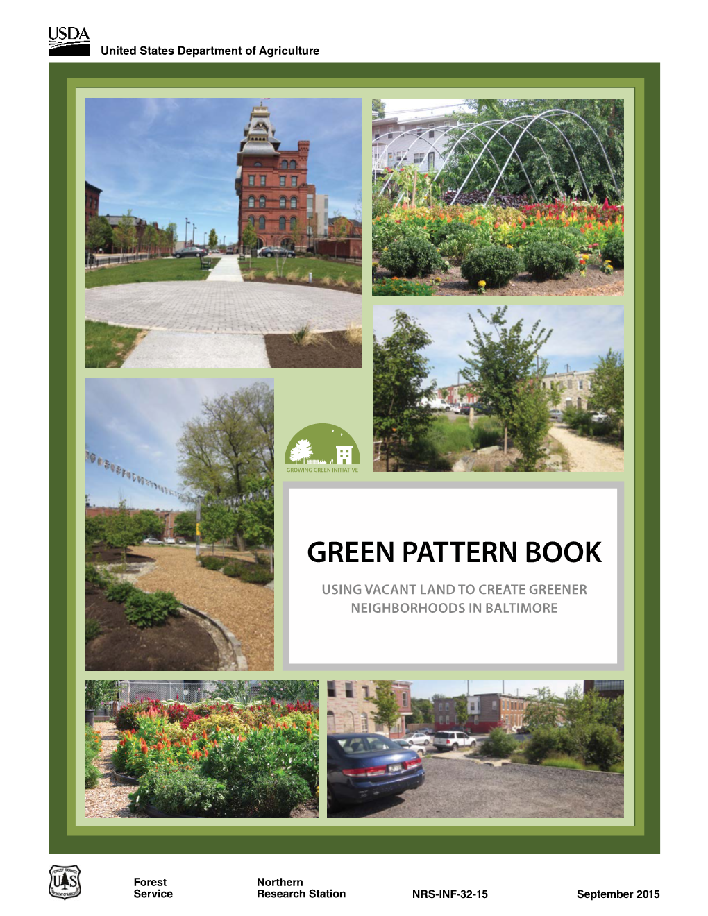 Green Pattern Book Using Vacant Land to Create Greener Neighborhoods in Baltimore