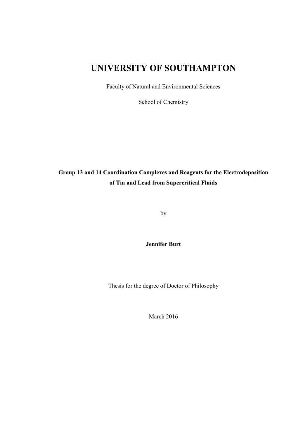 Group 13 and 14 Coordination Complexes and Reagents for the Electrodeposition of Tin and Lead from Supercritical Fluids