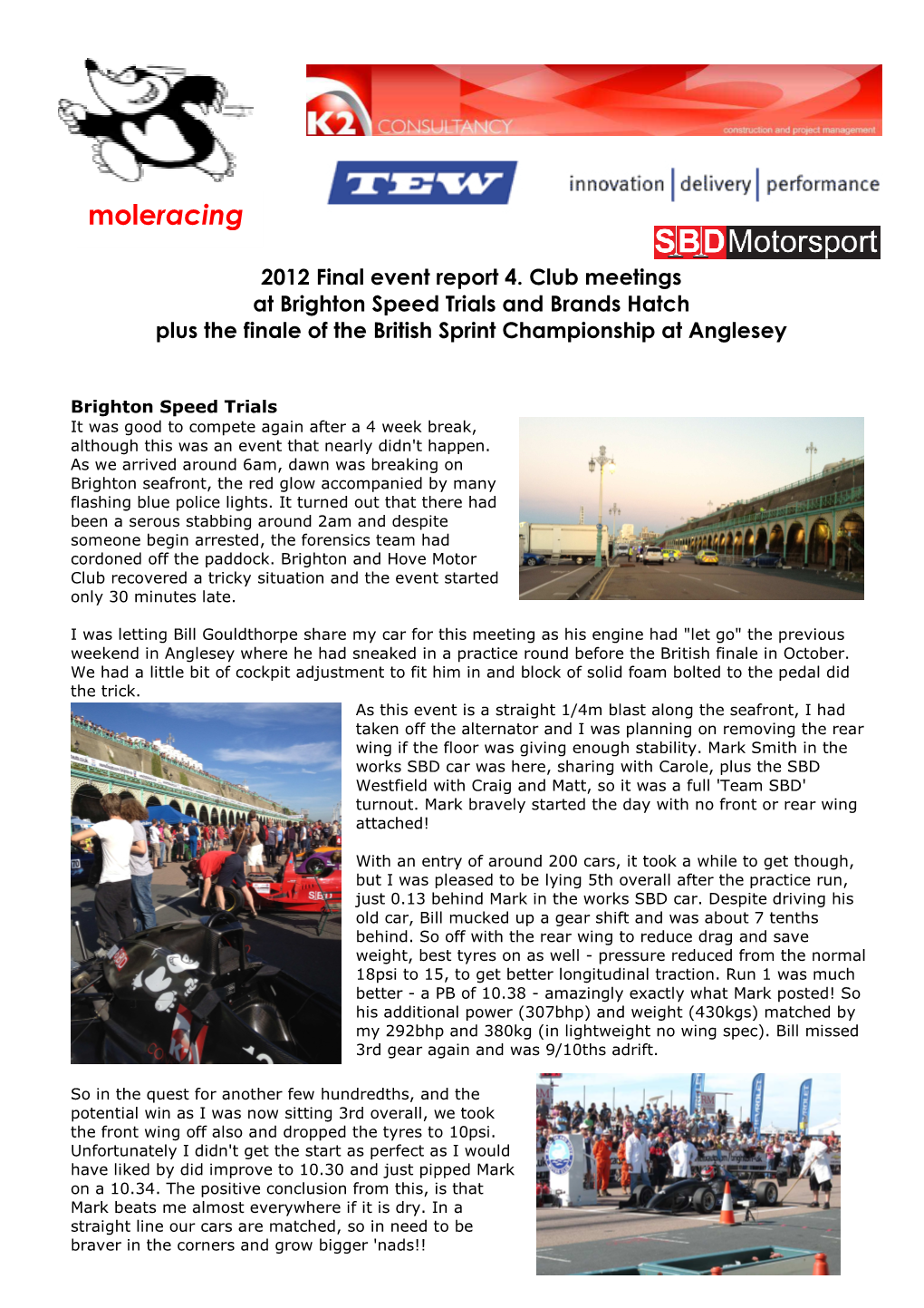 2012 Moleracing Final Event Report