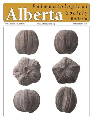 Alberta Palaeontological Society Bulletin Vol. 31, No. 3, September
