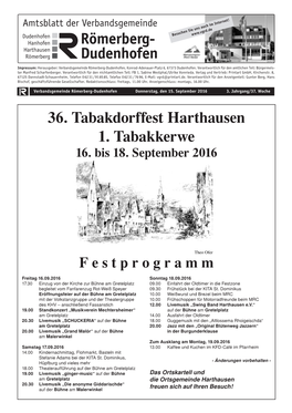 36. Tabakdorffest Harthausen 1. Tabakkerwe 16