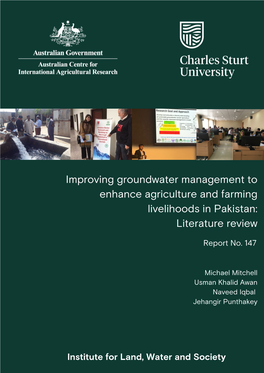 Institute for Land, Water and Society GW ACIAR Report