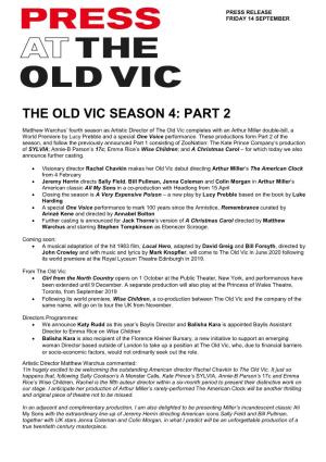 The Old Vic Season 4: Part 2