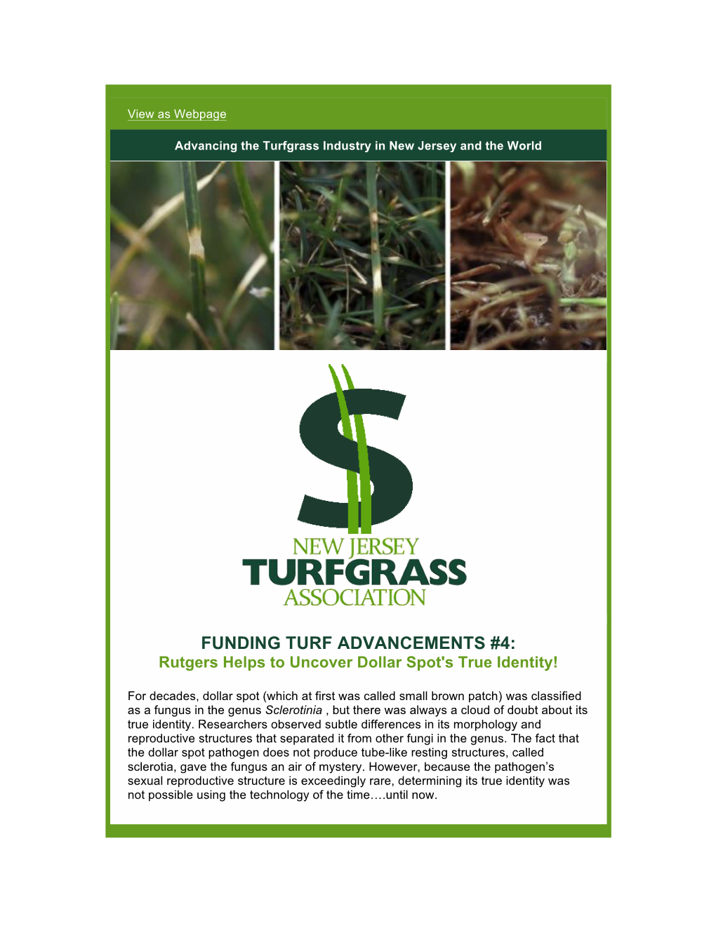 Rutgers Helps Uncover Dollar Spot's True Identity!