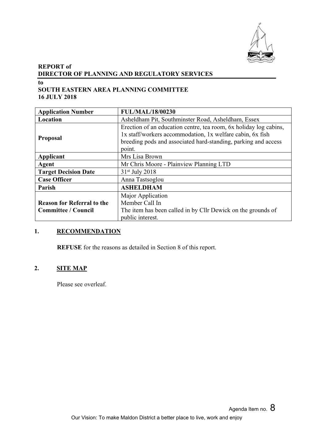 Asheldham Pit, Southminster, Asheldham, Essex PDF 477 KB