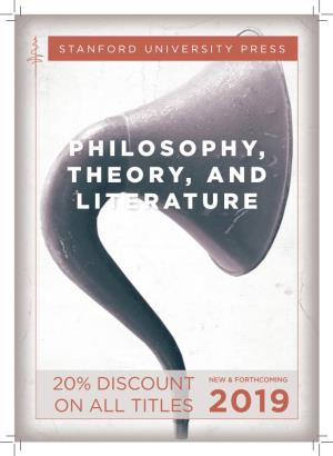Philosophy, Theory, and Literature