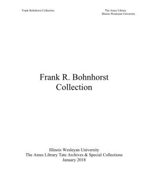 Frank R. Bohnhorst Collection