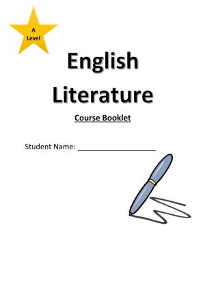 English Literature Course Booklet