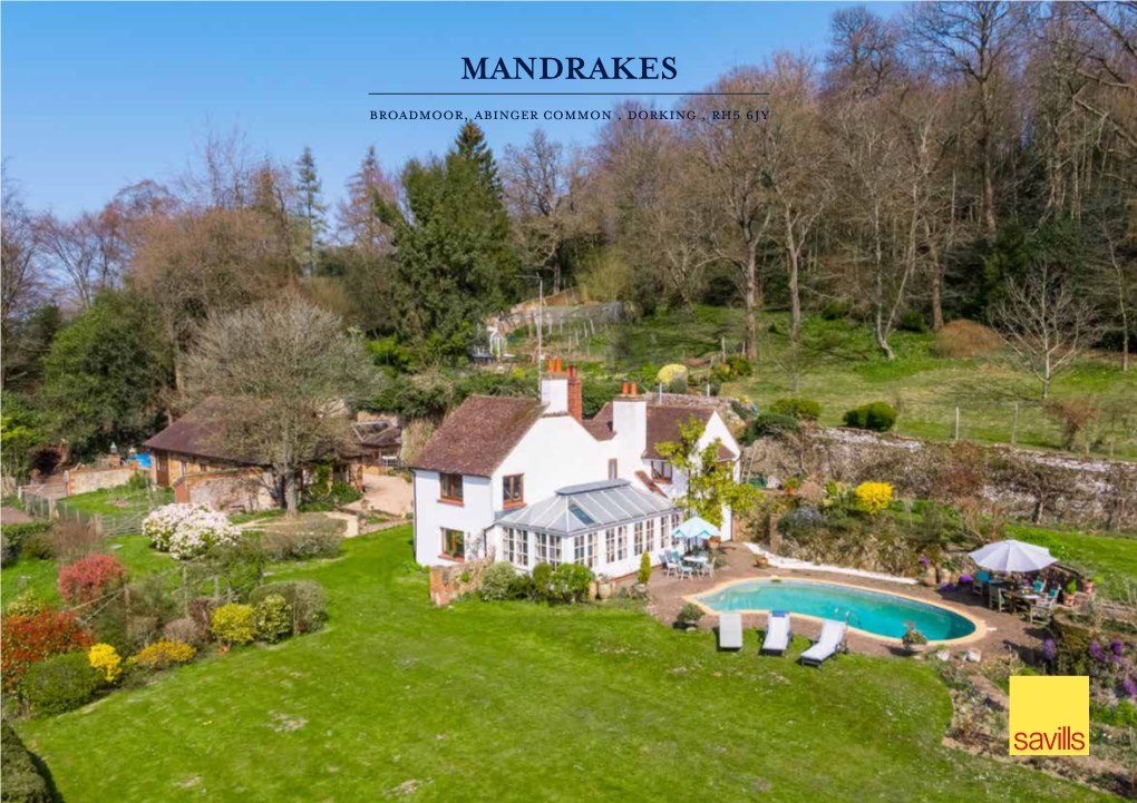 MANDRAKES Broadmoor, Abinger Common , Dorking , Rh5 6Jy