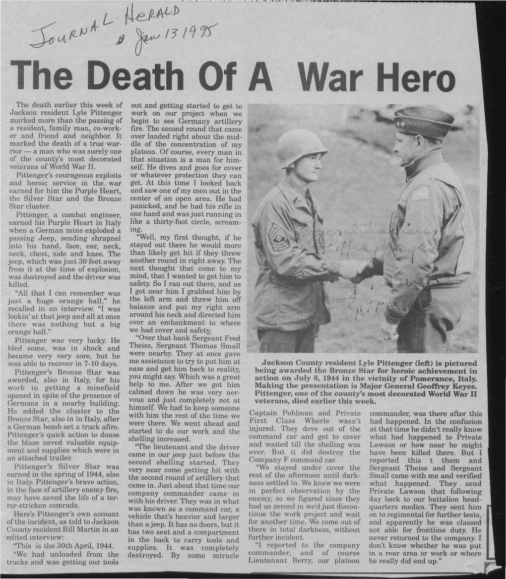 The Death of a War Hero