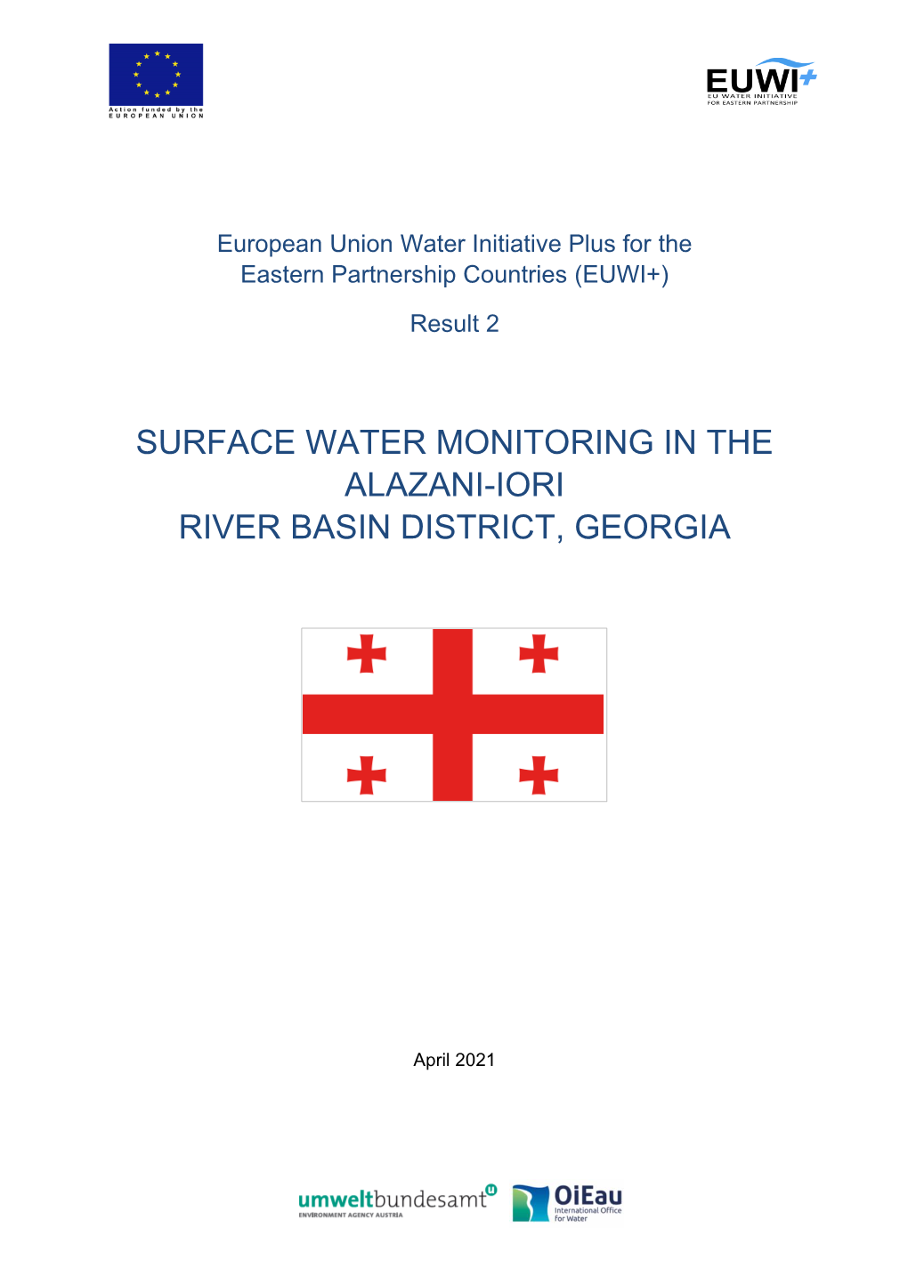 Surface Water Monitoring in the Alazani-Iori River Basin District, Georgia