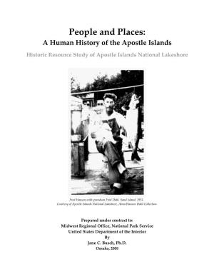 Historic Resource Study of Apostle Islands National Lakeshore