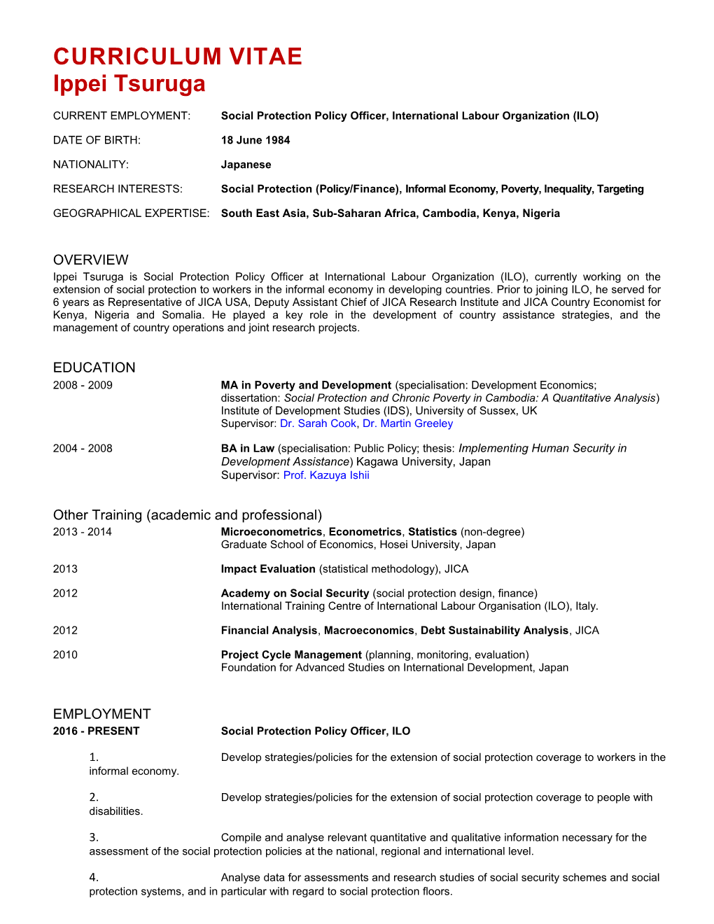 Curriculum Vitae s509