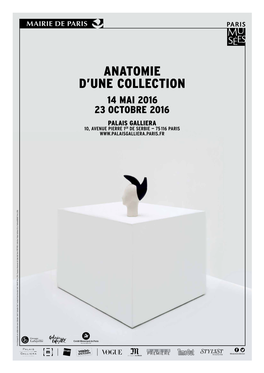 Anatomie D'une Collection 14 Mai 2016 23 Octobre 2016