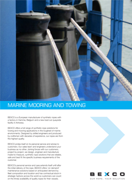 Marine Mooring and Towing
