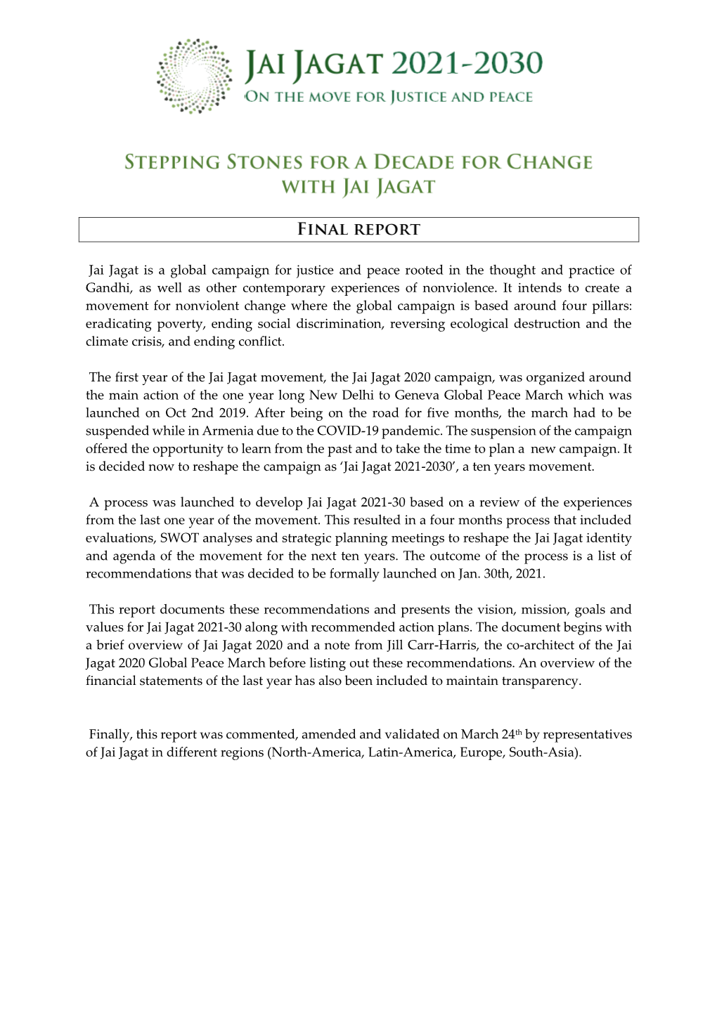 Stepping Stones for a Decade for Change [...]