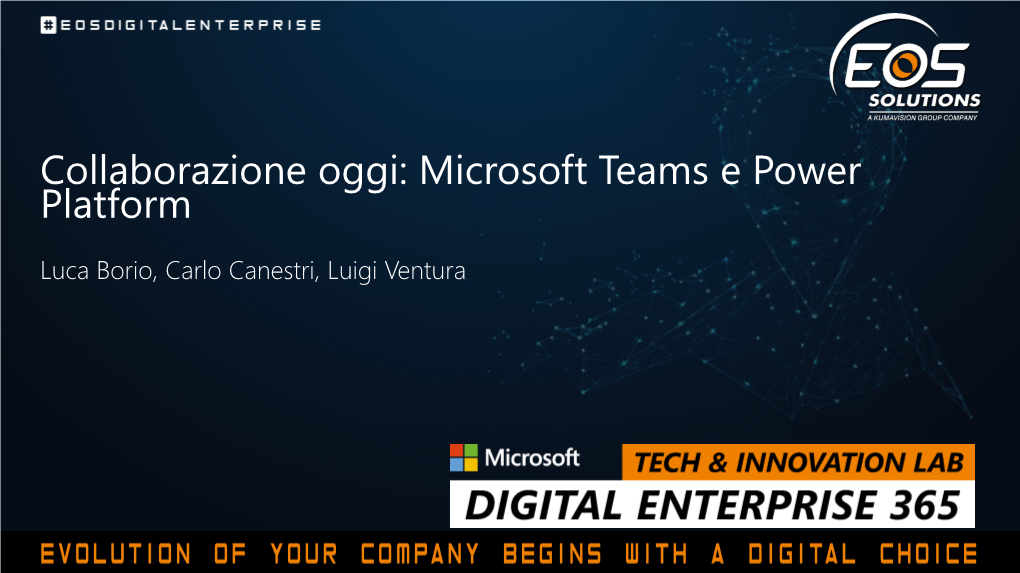 Collaborazione Oggi: Microsoft Teams E Power Platform