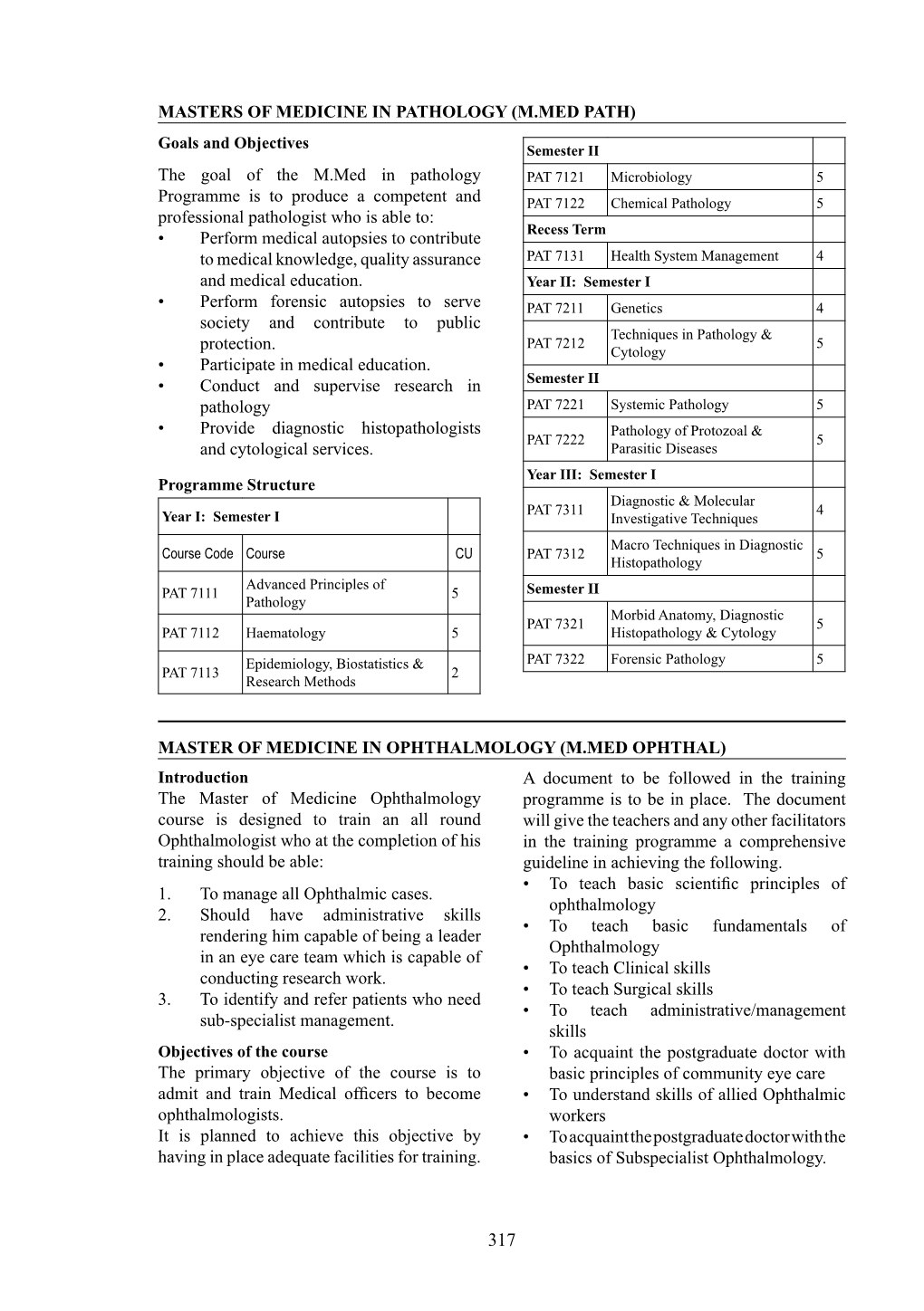 Masters of Medicine in Pathology (M.Med Path)