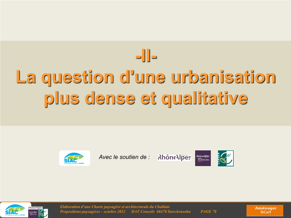 Paysagère Et Architecturale Du Chablais Propositions Paysagères – Octobre 2012 DAT Conseils 68470 Storckensohn PAGE 78 1860