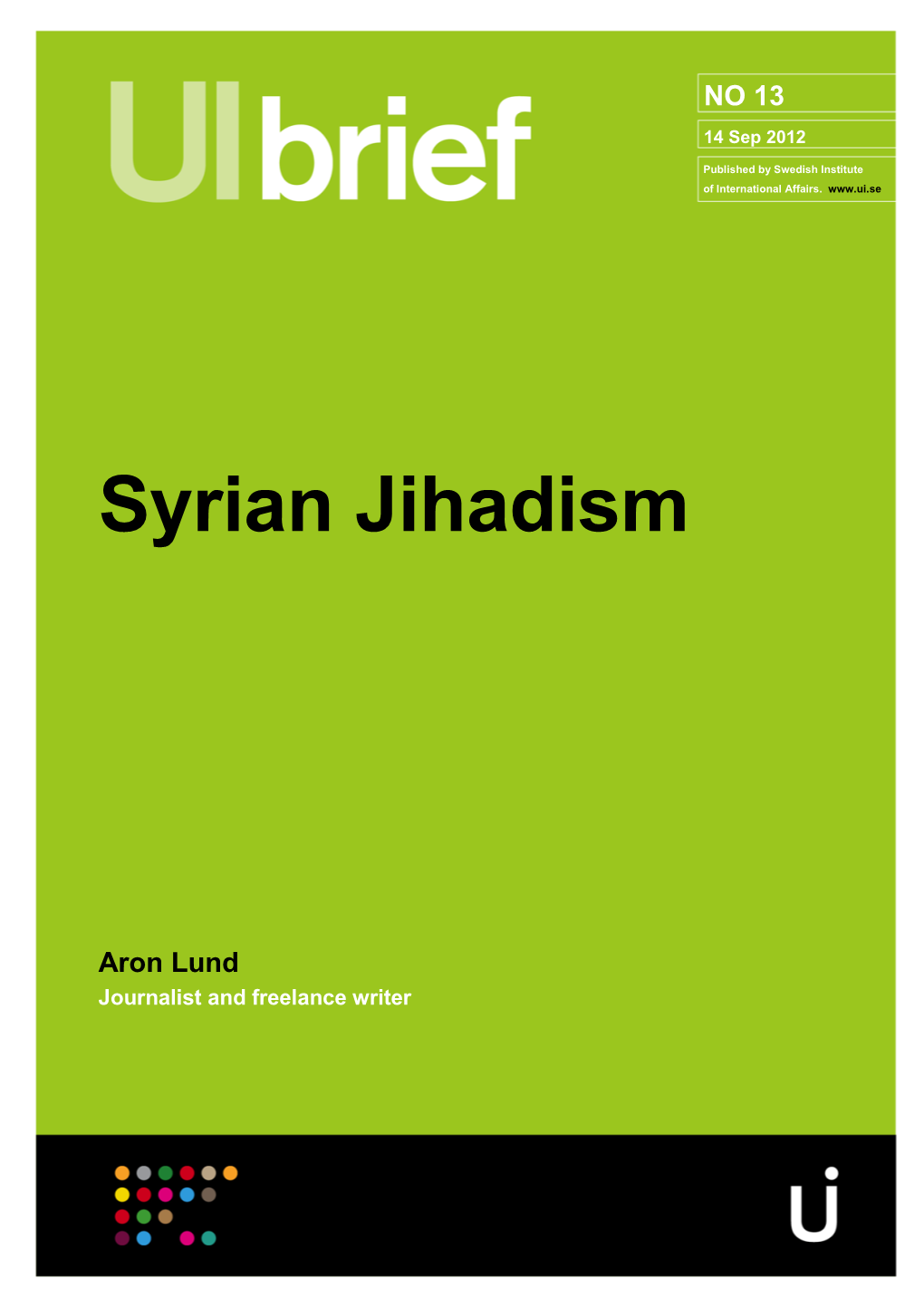 Syrian Jihadism