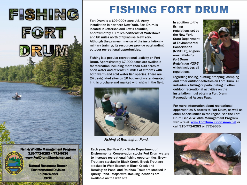 Fishing Fort Drum