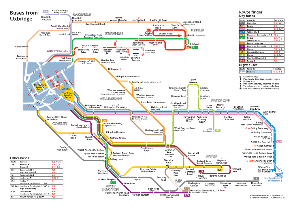 Buses from Uxbridge